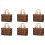 6X Picnic Woven Basket Wicker Storage Bag Handle Folded Fruit Shopping 1