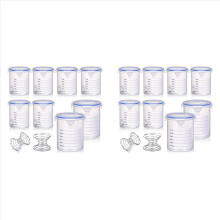 16 sets verfcontainers met mengbal en retoucheerbekers voor reparatie