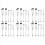 6X Beadable Makeup Brushes Silicone Beads DIY Cosmetic Beaded Kit for 1