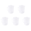 5X Measuring Jug 250mL Graduated Beaker Clear White Plastic Cup 1