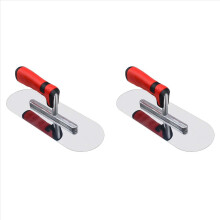 2 cazzuole piatte in acciaio inox per piscina, strumenti per la finitura del calcestruzzo, per cemento.
