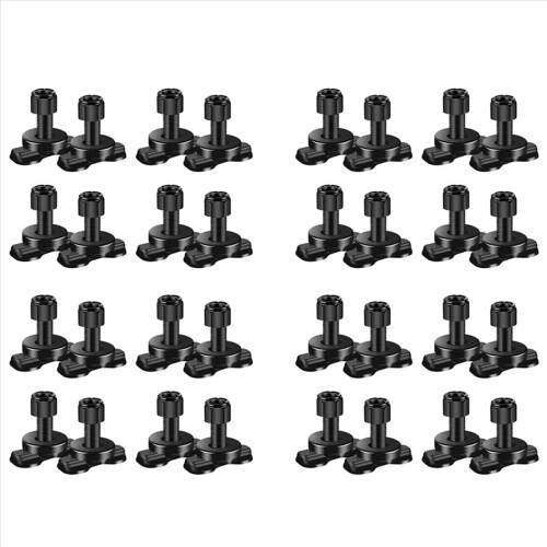 32 Pcs L-Track Double Lug Threaded Stud Nut Fitting Tie Down Used with