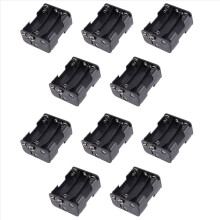 10X Double Side Spring 6 X 1.5 V AA Battery Holder Case Box Black
