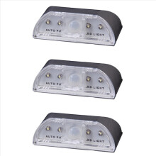 3X 4 LED Auto PIR Infrared Wireless Door Keyhole Motion Sensor Light L