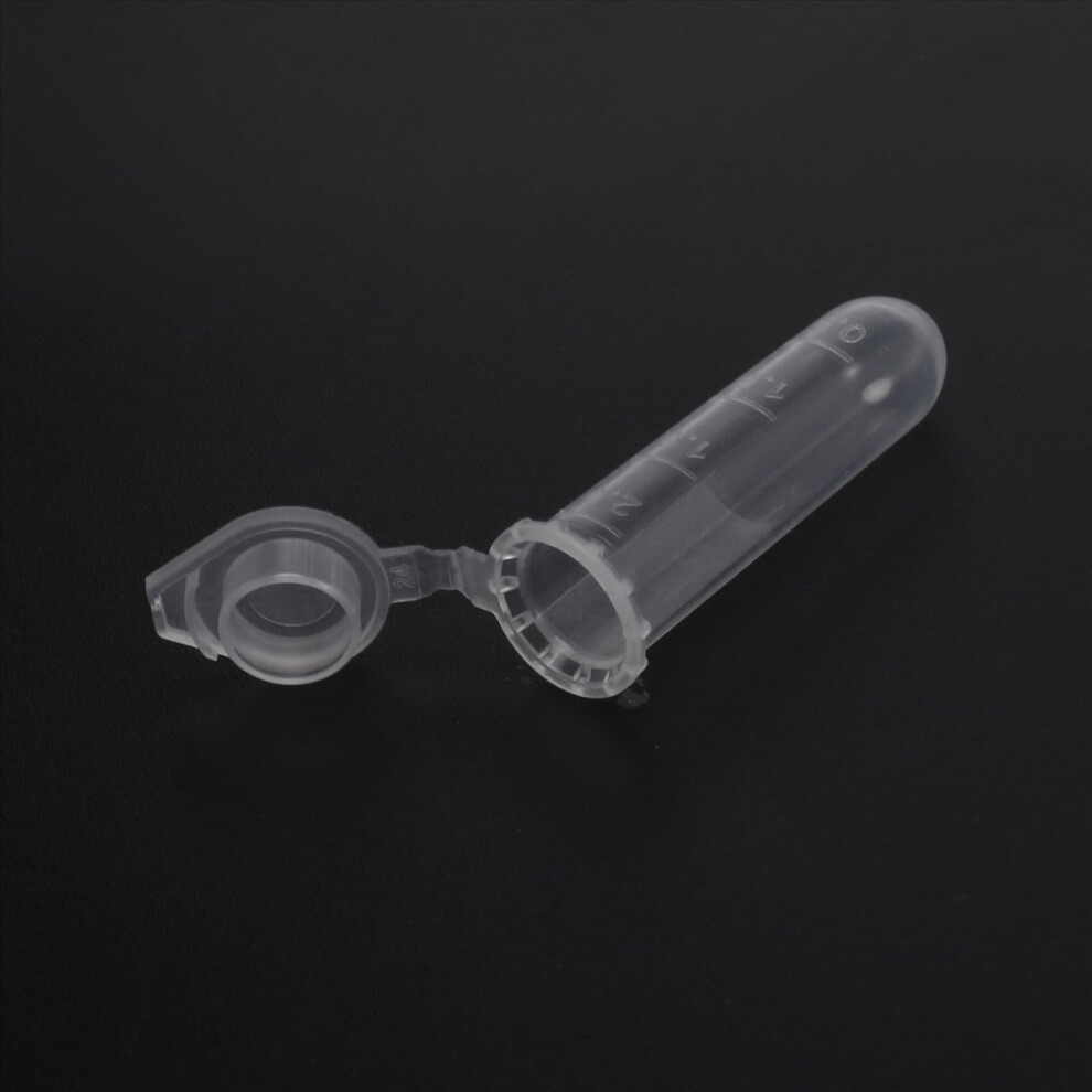 3000Pcs 2Ml Micro-Centrifuge Tube Test Vial Clear Plastic Vials Contai 4851296981582