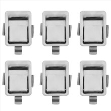 6X Stainless Steel Recessed Mounted Mini Flush Mount Paddle Handle Loc