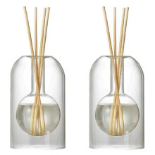 2X Storage Containers Diffuser Aromatherapy Bottle Modern Glass Essent