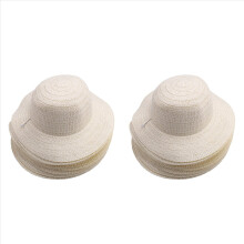 40-teiliges DIY-Strohhut-Set, Strand-, Sommer-, Arbeits- und Bauernhüte für Damen und Herren