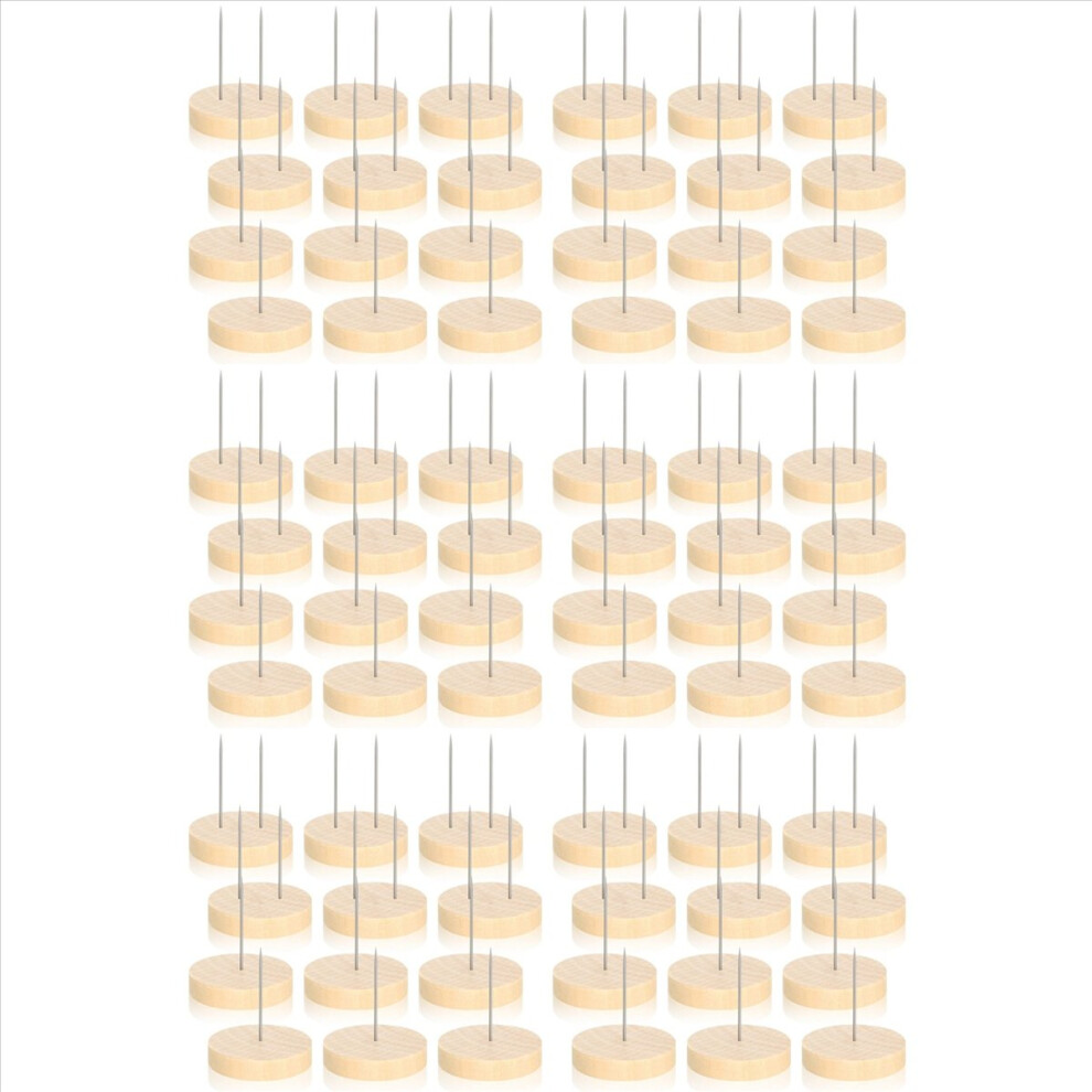 72Pcs Crochet Doll Stand Felt Animal Toy Wooden Base Support Action Fi 4851296979190
