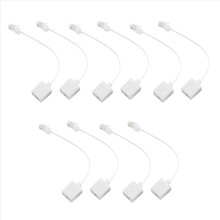 10-Buchse 8P4C / RJ45 Stecker RJ11 6P4C auf Buchse MF Adapter Telefon E