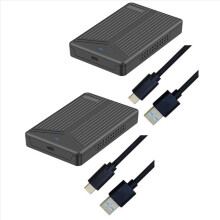 2X USB 3.1 Mobile Hard Disk Box 2.5 Inch SSD Enclosure Support 15mm Dr