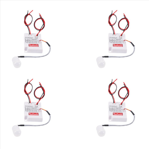 4X 12V 24V PIR Motion Sensor Switch IR Infrared Human Induction Time D