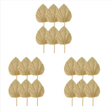 18PCS Dried Palm Leaves Natural Fans,Large Spear for Boho Wedding Deco