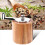 4X Pepper Mill, Hand Crank Wood Grinder with Classic Handle and Adjust 6