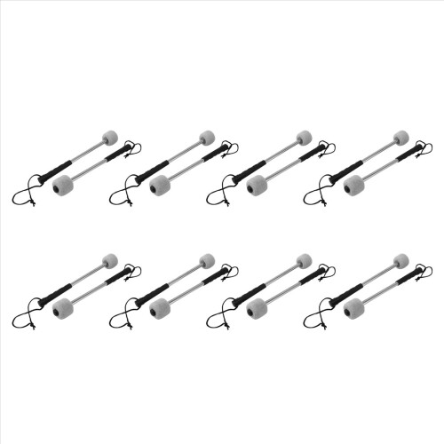 16Pcs Drum Mallet Felt Head Percussion Mallets Timpani Sticks with Sta