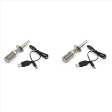2x RC Nitro 1,2 V 1800 mAh wiederaufladbarer Glühkerzenzünder mit DC-USB-Ladefunktion