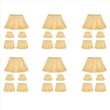 Kit di 6 cannucce Accessori per costumi di carta Cravatte per collo, braccia e caviglie per Par