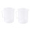 2X Measuring Jug 250ML Graduated Beaker Clear White Plastic Cup 1