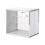 Clear Storage Box with Magnetic Lid, Dustproof Stackable Organizer for Shoes or Figures, White 1