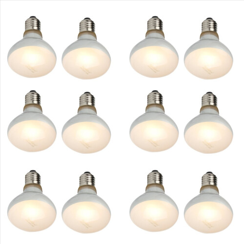 Pacote com 12 lâmpadas UVB/UVA para répteis, com efeito solar autêntico.