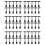 60PCS Adjustable Plastic Sign Holder,Clip-on Style Double Head Display 1