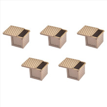 5X Square Loaf Pan with Lid Toast Mold Bread Pullman Cover Non-Stick M