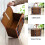 3X Picnic Woven Basket Wicker Storage Bag Handle Folded Fruit Shopping 5