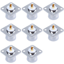 8X UHF Female SO239 Panel Chassis Mount Flange Deck Solder Cup Connect