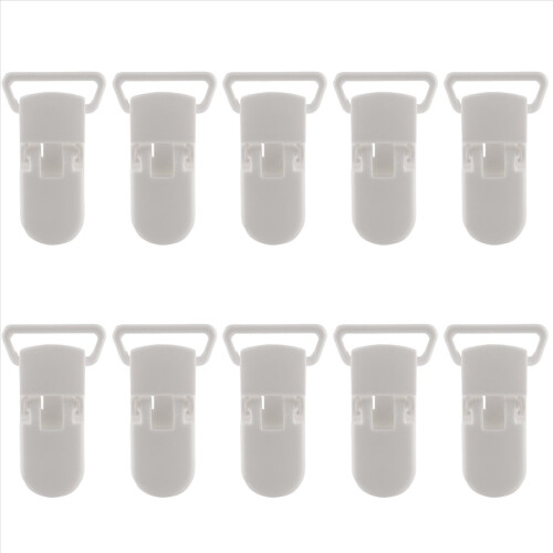 50 pezzi Clip per ciuccio in plastica a forma di T per bambini, stile ciuccio 2