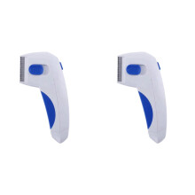 2X Pente Elétrico Antipulgas para Animais de Estimação, Seguro para Cães e Gatos, Mata Carrapatos e Pulgas, Suprimento para Rem