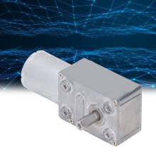 DC 12V Worm Gear Motor 2W Adjustable CW/CCW 0-300RPM
