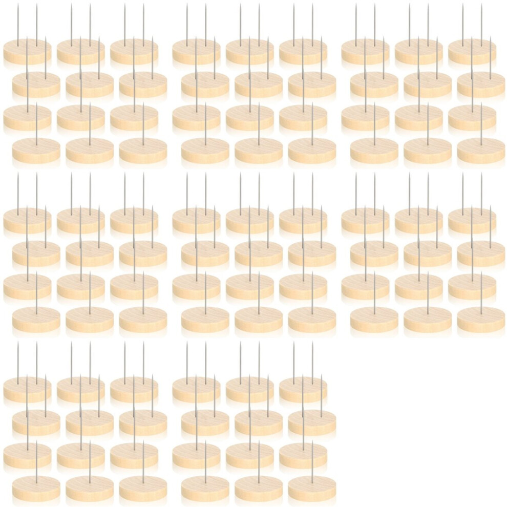 96Pcs Crochet Doll Stand Felt Animal Toy Wooden Base Support Action Fi 4851296978469