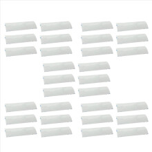 30 Sets Horizontal Blinds Replacement Slats, White Blind Repair Tabs,