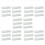 30 Sets Horizontal Blinds Replacement Slats, White Blind Repair Tabs, 1