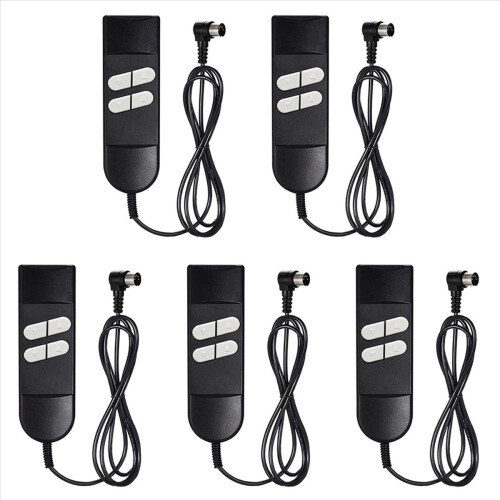 5X Electric Sofa Remote Replacement, 5 Pin 4 Button Power Recliner for 1