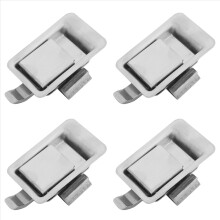 4X Stainless Steel Recessed Mounted Mini Flush Mount Paddle Handle Loc