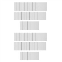 50 Stück magnetische Malleinwand-Panels, Mini-Tafeln, leere Leinwände für A