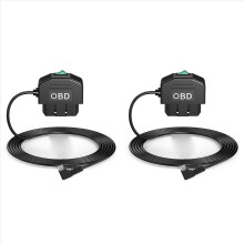 2X Dash Cam OBD Hardwire Kit,Dash Camera USB Type C Kit with Power Cab