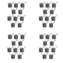 40pcs DIY Clock Movement Mechanism Silent Quartz Wall Hands Kit Repair