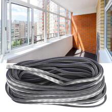 Selbstklebender grauer Dichtungsstreifen 9x5 mm für Türen & Fenster, schall- und winddicht
