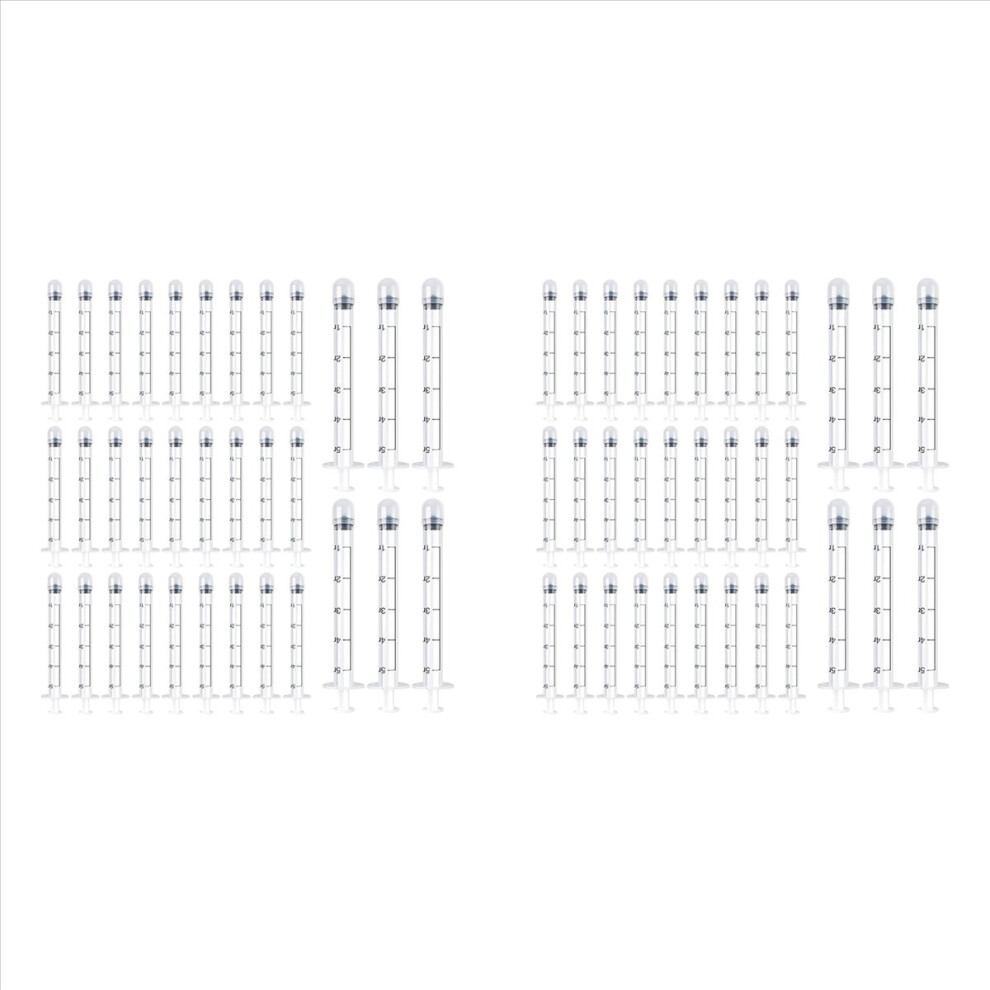 Semoic Cream 80 Pack Disposable Vaginal Applicators, Lube Injector Syringes,