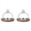2X Multifunctional Mini Dessert Serving Stand Cake Dish with Dome Lid 1
