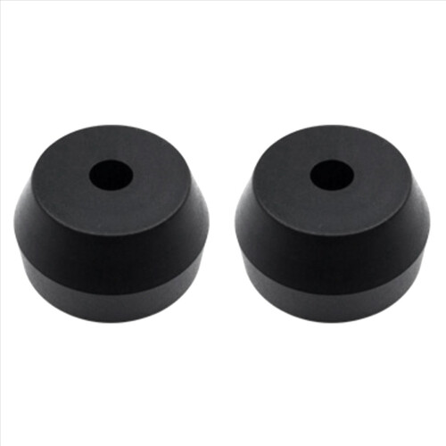 Adaptador duplo de 45 RPM com centro em alumínio sólido para discos de vinil EP de 7 polegadas.