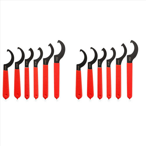 12 Pieces Spanner Wrench Set Adjustable Coilover Spanners Hook Wrenche