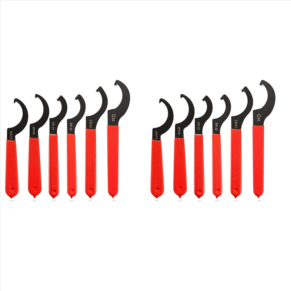 12 Pieces Spanner Wrench Set Adjustable Coilover Spanners Hook Wrenche 4851296984590