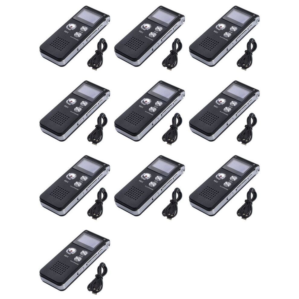10X 8G Voice Recorder, High-Definition Noise Reduction Mp3 Player, Sui 4851296988079