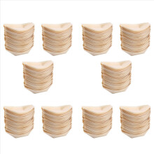 500x Fingerfood - Kommetjes, "Boot" Biologisch afbreekbaar hout 11 cm x 6,5 cm