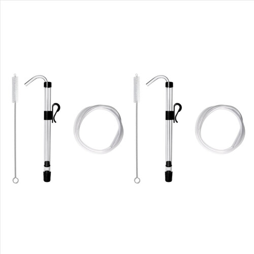 2pcs 3/8In Auto Siphon with Clamp 6.5' Ft Hose Bottling Siphoning Kit