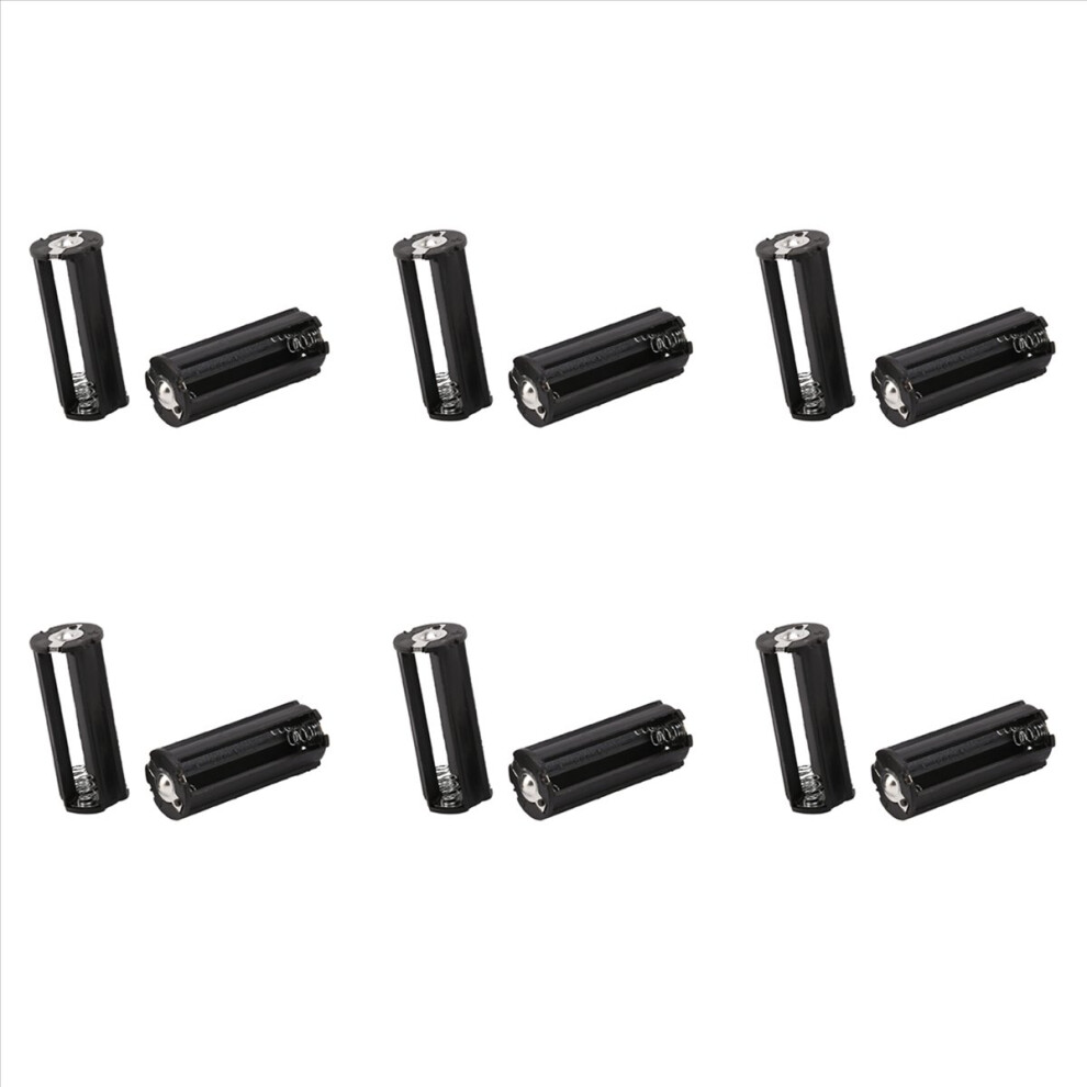 12Pcs Battery Holder For 3 X 1.5V Aaa Batteries Flashlight Torch Black 4851296994803