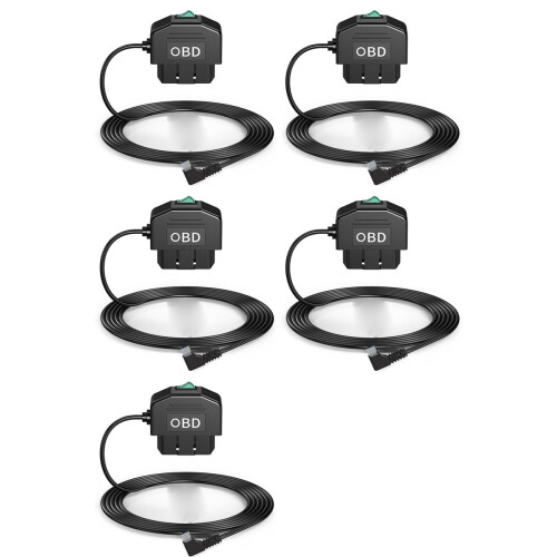 5X Dash Cam OBD Hardwire Kit,Dash Camera USB Type C Kit with Power Cab